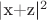 |x+z|^2