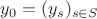 $y_0=(y_s)_{s\in S}$