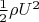 $\frac{1}{2}\rho U^2$