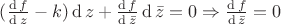 $({\operatorname{d}f\over\operatorname{d}z} - k)\operatorname{d}z + {\operatorname{d}f\over\operatorname{d}\bar{z}} \operatorname{d}\bar{z} =0 \Rightarrow {\operatorname{d}f\over\operatorname{d}\bar{z}}=0$