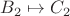 $B_2\mapsto C_2$