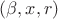 $(\beta,x,r)$