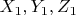 $X_{1},Y_{1},Z_{1}$