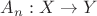 $A_n: X \rightarrow Y$