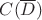 $C(\overline D)$