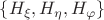 $\left\{H_{\xi}, H_{\eta}, H_{\varphi} \right\}$