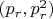 $(p_r,p_r^2)$