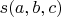 $s(a,b,c)$