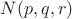 $N(p, q, r)$