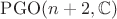 $\mathrm{PGO}(n + 2, \mathbb C)$