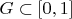 $G\subset [0,1]$