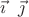 $\vec{\imath}\ \ \vec{\jmath}$