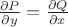 $\[\frac{{\partial P}}{{\partial y}} = \frac{{\partial Q}}{{\partial x}}\]$