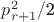 $p^2_{r+1}$/2