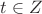 $t \in Z$