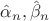 $\hat{\alpha}_n,\hat{\beta}_n$