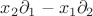 $x_2\partial_1-x_1\partial_2$