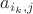 $a_{i_k,j}$