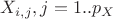 $X_{i,j},j=1..p_X$
