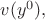 $v(y^0),$