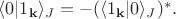 $\langle 0| 1_{\mathbf{k}}\rangle_J=-(\langle 1_{\mathbf{k}}|0 \rangle_J)^*.$