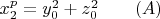$x_2^p=y_0^2+z_0^2 \qquad (A)$