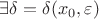 $\exists \delta = \delta(x_0,\varepsilon)$
