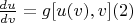 $\frac{du}{dv}=g[u(v),v]\eqno(2)$