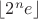 \lfloor 2^n e \rfloor