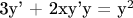 3y' + 2xy'y = y^2