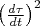 $\left( \frac{d\tau}{dt} \right)^2$