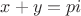 $x+y=pi$ $x+y=pi$