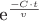 e^{\frac{-C \cdot t}{v}}$