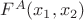 $F^A(x_1,x_2)$