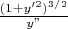 $\frac{(1+y'^2)^{3/2}}{y