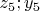 $z_5;y_5$