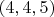 $(4, 4, 5)$
