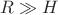 $R \gg H$