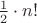$\frac{1}{2}\cdot n!$