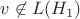 $v\not\in L(H_1)$