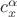 $c_x^{\alpha}$