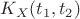 $K_X(t_1,t_2)$ $K_X(t_1,t_2)$
