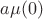$a\mu(0)$