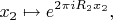 $$x_2\mapsto e^{2\pi iR_2 x_2},$$