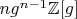 $n g^{n-1} \mathbb{Z}[g]$