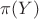 $\pi(Y)$