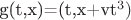 g(t,x)=(t,x+vt^3)