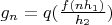 $g_n=q(\frac{f(nh_1)}{h_2})$