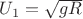 $U_1=\sqrt{gR}$