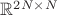 $\mathbb{R}^{2 N \times N}$